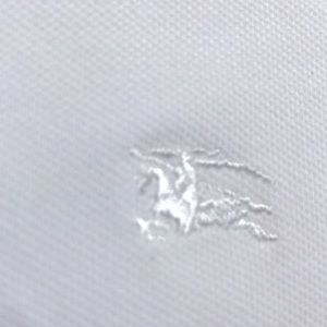 Authentic Burberry white polo